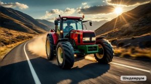 Из школьных сочинений, бешеный трактор