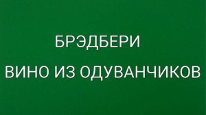 Брэдбери, Вино из одуванчиков, краткое содержание