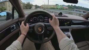 Porsche Panamera 4S E-Hybrid 2022 [ V6 combined 552 л.с. ] POV Test Drive