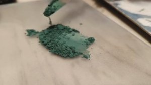 Масляная краска своими руками: кобальты синий и зелёный