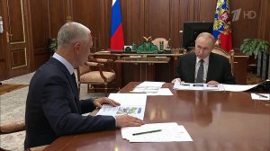 Владимир Путин обсудил с губернатором Владимиром Сальдо развитие Херсонской области