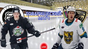 ХОККЕЙ ТОВАРИЩЕСКИЙ МАТЧ.  ТРАКТОР - ХК СОЧИ.  ПРЯМАЯ ТРАНСЛЯЦИЯ