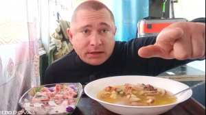 мукбанг/обжорыч/вкусняшки/еданакамеру/картофельный суп,овощи в сметане/