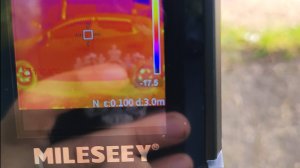 Тепловизор MILESEEY TR10 20 C до +550 C обычные наглядные тесты.