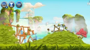 Прохождение Игры Angry Birds Star Wars II #1 - Вторжение на Набу (Синий).