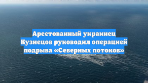 Арестованный украинец Кузнецов руководил операцией подрыва «Северных потоков»