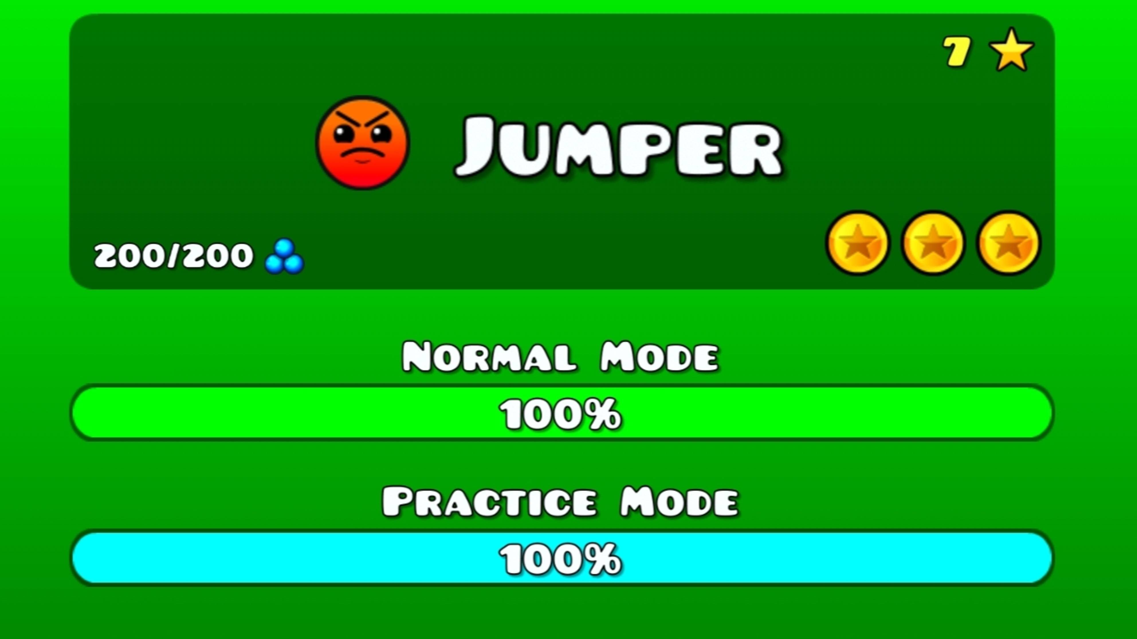 Jumper с тремя монетами в геометрия даш