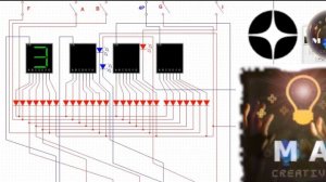 Работа индикатора времени и даты... (4 7-сегментных индикатора)