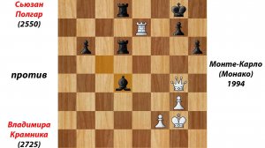 Сьюзан Полгар против Владимира Крамника. Монте-Карло (Монако), 1994.