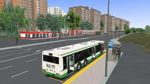 Поездка на МАЗ-107.065 по маршруту №672 по карте Москва Север 2.2