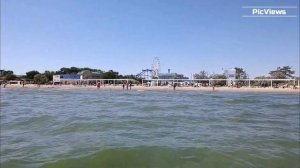 Анапа Центральный пляж сегодня 27 августа 2025. Обстановка на пляже в Анапе. Погода в Анапе сейчас