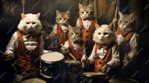 Мяу Мяу Мур Ми - коты хард рок из ИИ