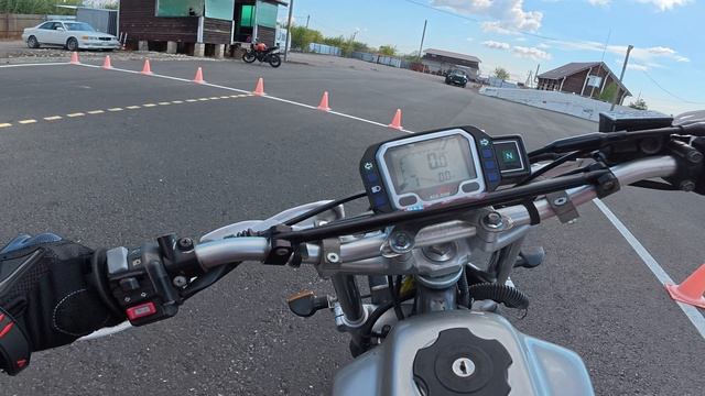 Мотошкола - проезд всех упражнений смотреть онлайн