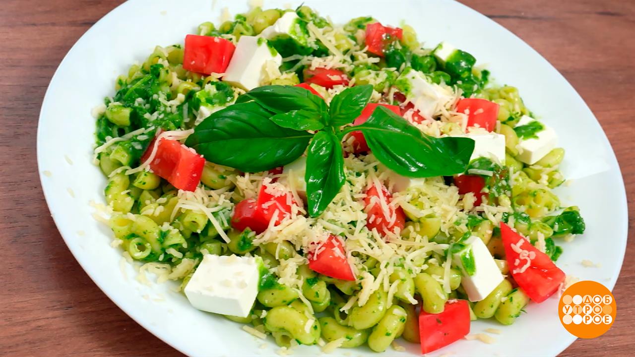 Летний салат с макаронами: быстро и сытно! Доброе утро. Фрагмент выпуска от 27.08.2025