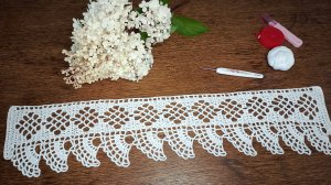 27-08-2025. Готовая работа🧶🧶🧶. Под узорина очень нежная и красивая.