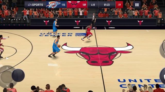 Играю в NBA LIVE MOBILE смотреть онлайн