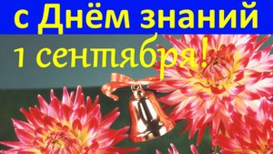 Поздравление на 1 сентября! с Днём знаний!
