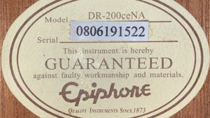 Гитара Epiphone DR-200CE-NA - Натали Г.Лепс