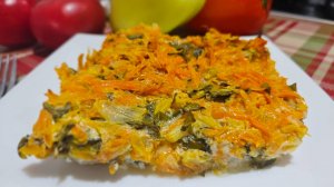 Рыба под морковной шубой