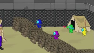 Among us ПРОТИВ SCP 3008 - Новая игра с зомби-анимацией.