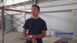 Чөркөөххө спорт саалатын тутуу.