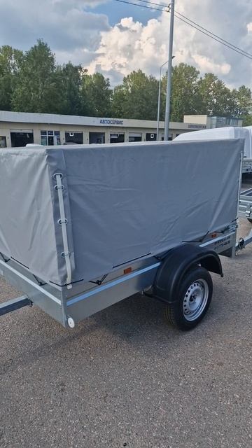 Легковой прицеп МЗСА 817700.002  с тентом 1,1 м. Видео обзор Трейли смотреть онлайн