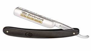 Правка и заточка опасной бритвы на стекле, острота 60 000 грит