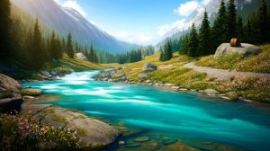 На берегу горной реки - музыка для релакса и вдохновения
