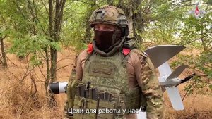 Уничтожение мобильного пункта управления БПЛА с личным составом ВСУ в Херсонской области