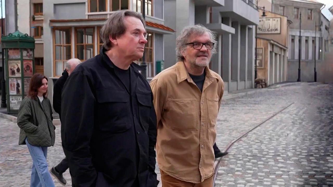 Эрнст и Кустурица осмотрели площадку "Москино" в процессе съемок фильма "Лиля"