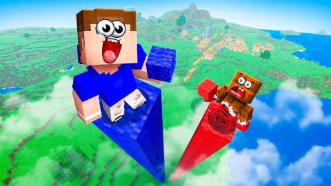 КТО ВЫШЕ ПОСТРОИТ СТОЛБ?! ВЛАДУС vs. ЛЁНЯ в МАЙНКРАФТ!