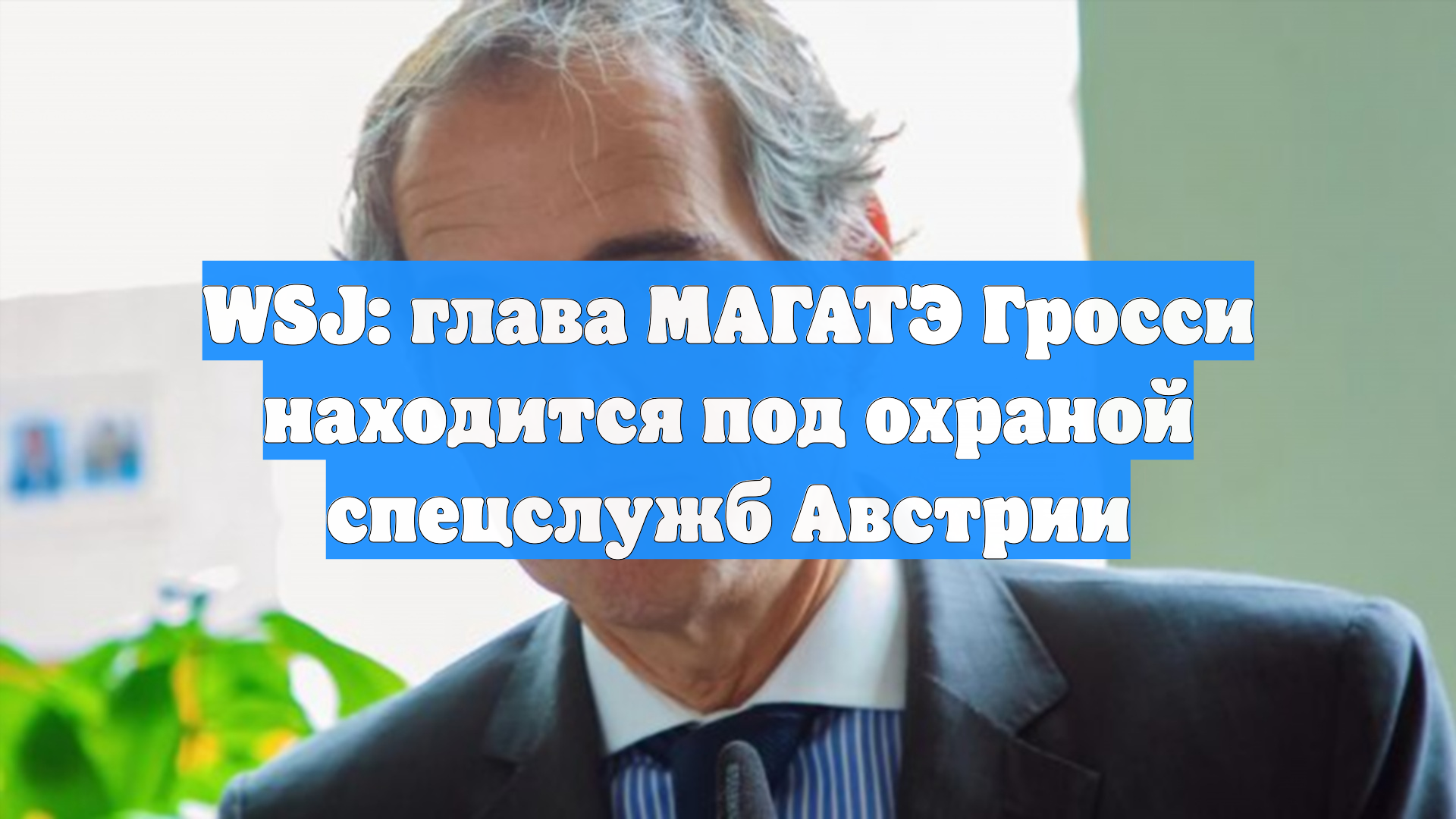 WSJ: глава МАГАТЭ Гросси находится под охраной спецслужб Австрии