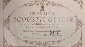 Гитара STRUNAL-CREMONA J777 - Seven Nation Army Группа «The White Stripes»