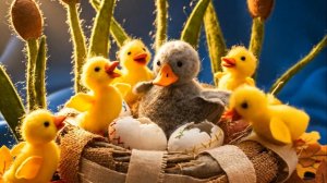 🦢 Гадкий утёнок | Сказка для детей | Тканевый мультфильм