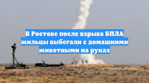 В Ростове после взрыва БПЛА жильцы выбегали с домашними животными на руках