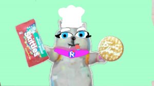 Конфеты из скитлса и печенья для Хаски 🐾