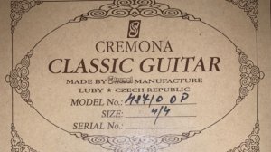 Гитара Cremona 487/O OP - массив кедр - Я шагаю по Москве