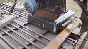 Распиловка гранитных тумб.