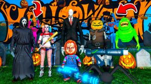 КРИК и СЛЕНДЕРМЕН ПРАЗДНУЮТ ХЭЛЛОУИН и ВСТРЕТИЛИ ХАГГИ ВАГГИ ГТА 5 МОДЫ! POPPY PLAYTIME GTA 5 ВИДЕО