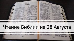 Чтение Библии на 28 Августа: Псалом 58, Евангелие от Марка 8, 4 Книга Царств 18, 19