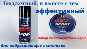 Бюджетный, но эффективный набор смазок Фэста-Спорт для подрастающих лыжников. Часть I