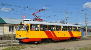 Трамвай Tatra T3SU КВР Барнаул-1107. Покатушки по Барнаулу.