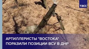 Артиллеристы "Востока" поразили позиции ВСУ в ДНР