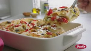 Barilla Лазанья с баклажаном, соусом песто и томатами черри