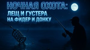 ТАЙНЫ НОЧНОЙ РЫБАЛКИ 🌙 "КАК ПОЙМАТЬ ЛЕЩА И ГУСТЕРУ" Тестируем прикормочный кораблик!