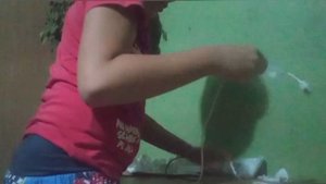 Angry gamer smash the computer chicken aboba 7 major because of the game cure Darina