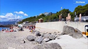 КРЫМ Ялта Форос сегодня 27 августа 2025. Море и погода в Крыму сейчас. Пляж. Сезон в Ялте, Крым 2025