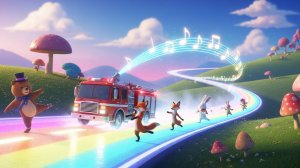 ПОЖАРНАЯ МАШИНА ВЕСЕЛИТСЯ С ДЕТЬМИ | ПЕСНИ И МУЛЬТФИЛЬМЫ ДЛЯ ДЕТЕЙ