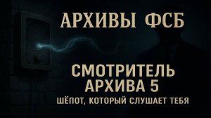 Архивы ФСБ: Шёпот стен, исчезнувшие страницы и тайны, что не дают покоя. Смотритель архива.