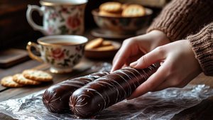 Никакой выпечки! Шоколадная колбаса: сладкий десерт, от которого плавится сердце!